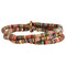 Rainbow sequins stretch bracelet, multi color slim sequins
Handmade in India 
Measurements:  4mm wide 