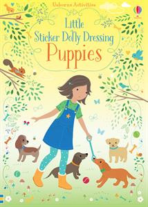 little stickers dolly dressing puppies, book, kids