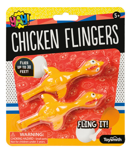 2  4" sticky chickens flingers