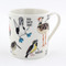 Fowl bird mug, ceramic 12 oz