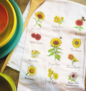 sunflower flour sack towel