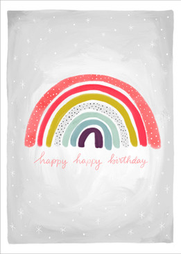 rainbow birthday card