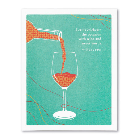 celebrate with wine birthday card