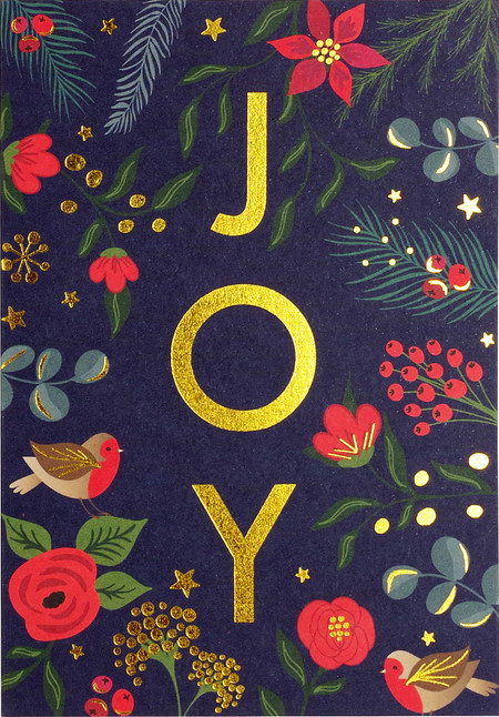 joy small boxed holiday cards