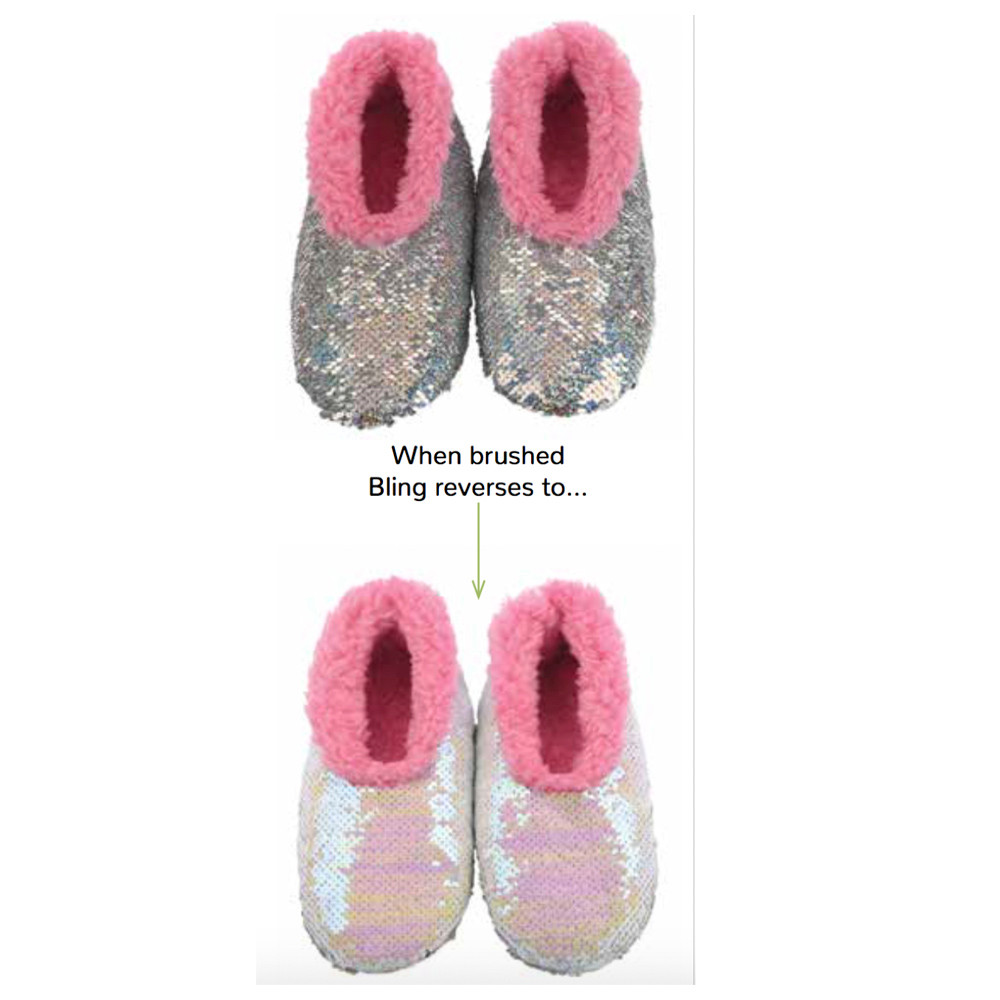 silver sequin slippers