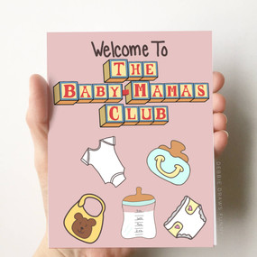 baby mama's club new baby card