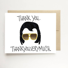elvis thank you very much thank you card