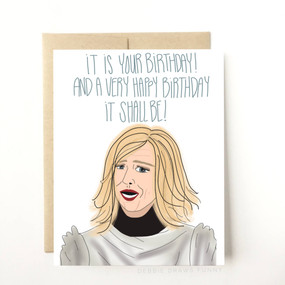 schitt's creek birthday birthday card, Moira