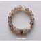 thou art with me beaded bracelet, gray agate