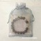 thou art with me beaded bracelet, gray agate