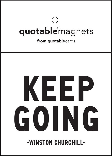 keep going magnet, 3 1/2" square.