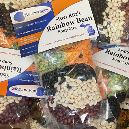 rainbow bean soup mix, prepackaged soup mix