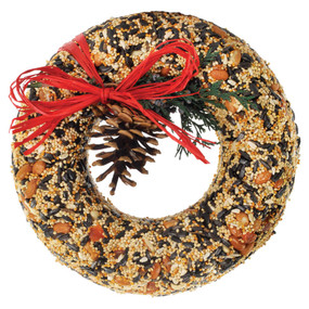 wildfeast wreath, bird seed, gift