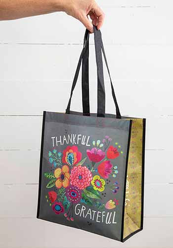 thankful grateful XL happy bag