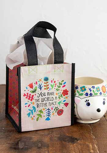 make the world better small happy bag