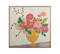 flowers in yellow vase wall decor