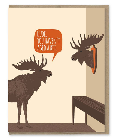 aged moose trophy birthday