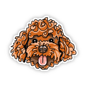 labradoodle dog sticker