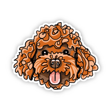 labradoodle dog sticker