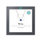 silver dainty heart gemstone necklace, September, blue lapis  