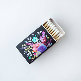 metallic floral matchbox