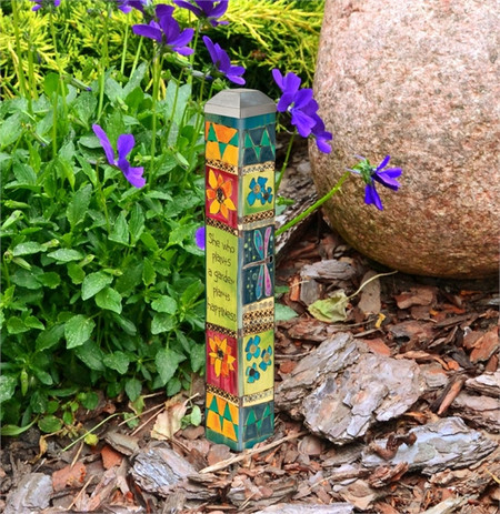 plant a garden 10" mini art pole
