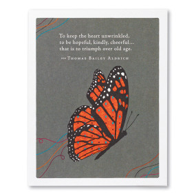to keep the heart unwrinkled, birthday, greeting card