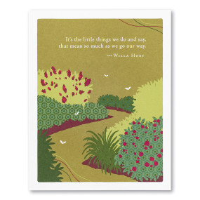 it's the little things, thank you, greeting card