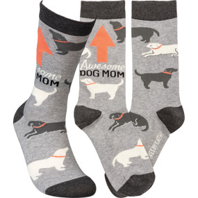 awesome dog mom womens socks