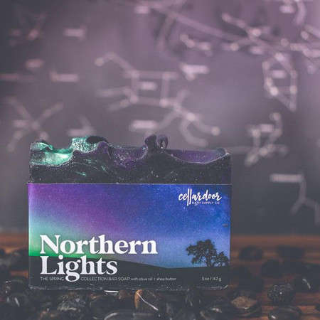 northern lights spring soap