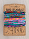 blue pink borders boho bandeau
