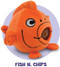 aquatic pbj's plush ball jellies, fish n chips