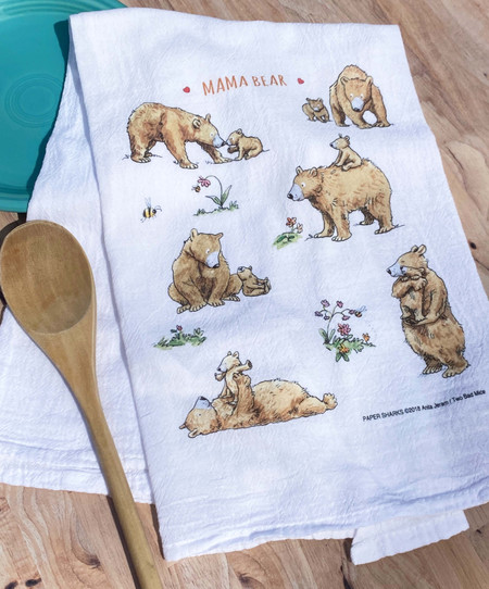 mama bear flour sack towel