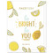 be bright be you gold foil mask