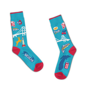michigan landmarks unisex socks