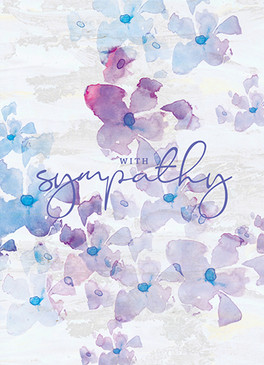 lilac sympathy card