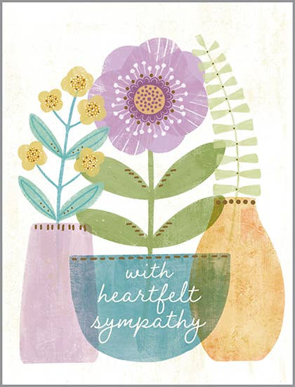 plants sympathy card