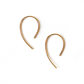 ollie earrings, gold