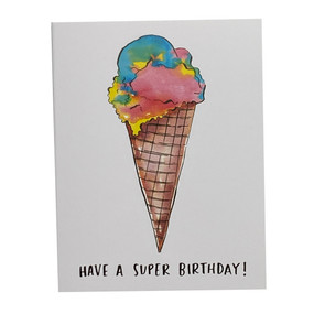 have a super birthday greeting card