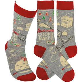 awesome cookie baker womens socks