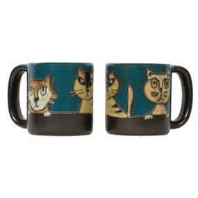 cat's meow stoneware mug