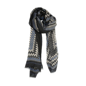 multi dot block scarf