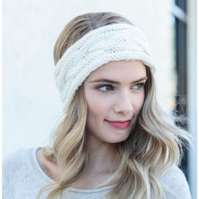 cable knitted headband 