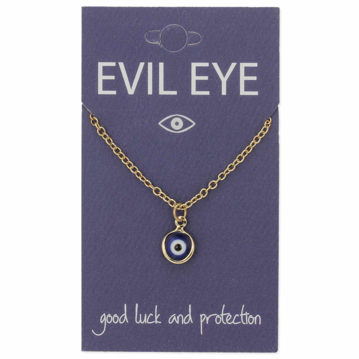 evil eye necklace catching fireflies