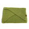 solid boucle knit scarf, guacamole