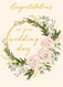 wedding wreath wedding greeting card