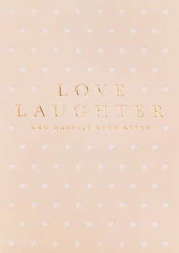 love laughter wedding card