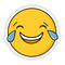 laughing crying sticker