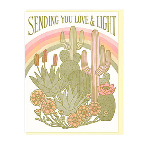 sending you love and light card
