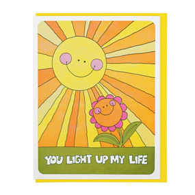 you light up my life friendship and love card